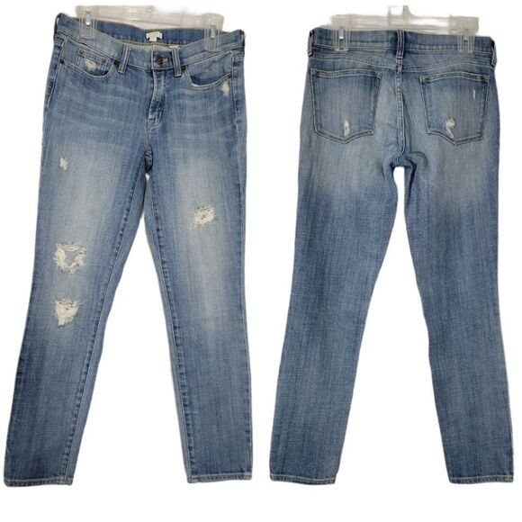 J. Crew distressed skinny jeans   - Picture 1 of 12